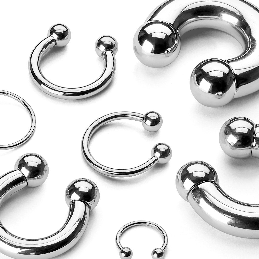 Surgical Steel Horseshoe/Circular Barbells (HS)