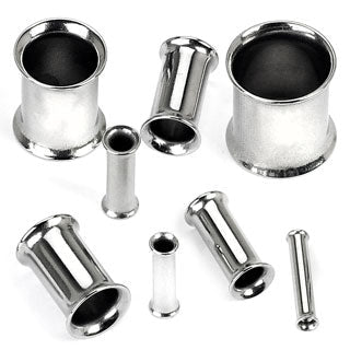 Surgical Stainless Steel Double Flared Flesh Tunnel