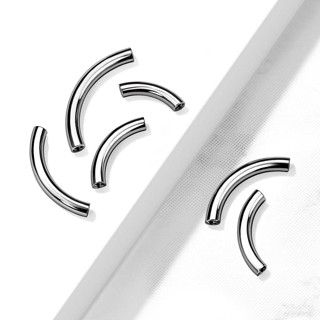Surgical Steel Internally Threaded Curved Barbell Pins (QASYCP)