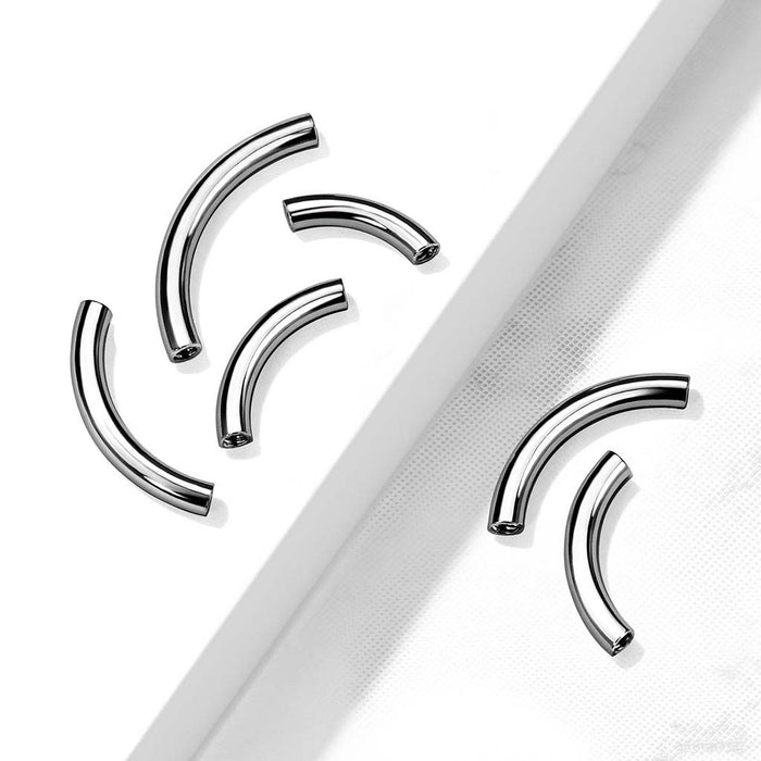 Surgical Steel Internally Threaded Curved Barbell Pins (QASYCP)