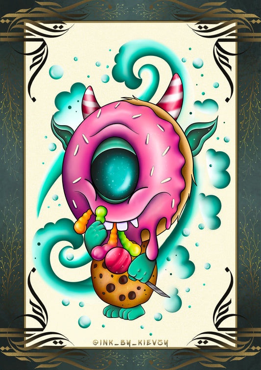 Candy Monster Art Print