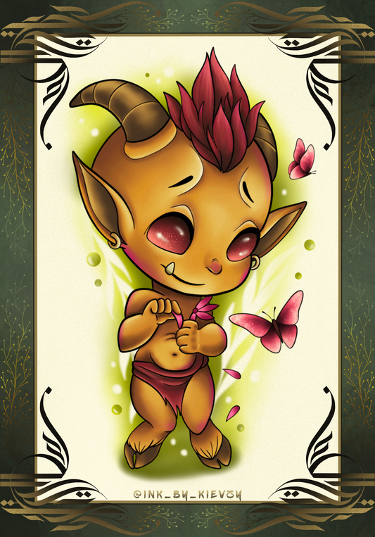 Bashful Faun Art Print