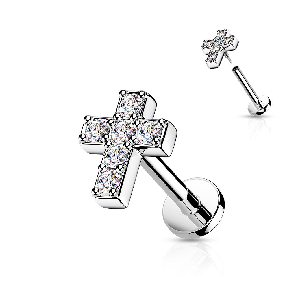 Surgical Steel Flat Back Studs With Extended Threading