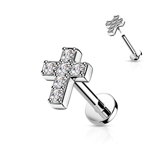 Surgical Steel Flat Back Studs With Extended Threading