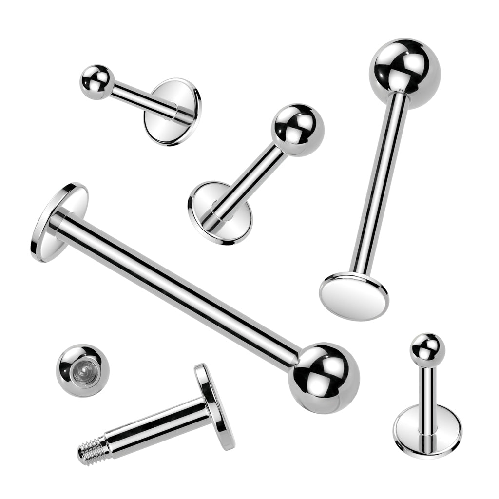 Surgical Steel Labret W/Ball (LS)