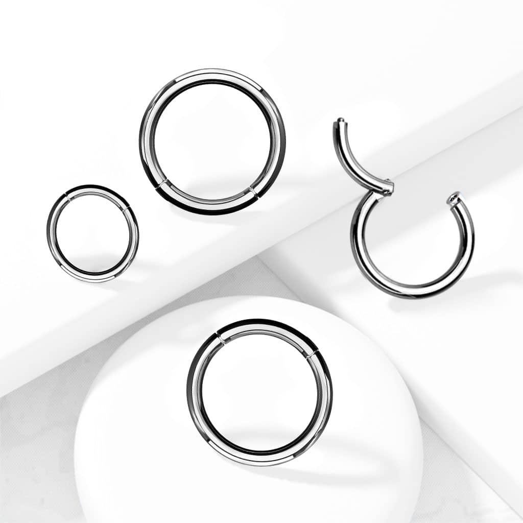 Surgical Steel Hinged Segment Hoop Rings (RH3)