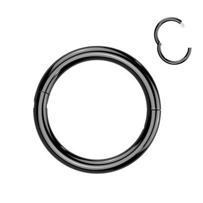 PVD Colour over Surgical Steel Hinged Seamless Clicker Ring