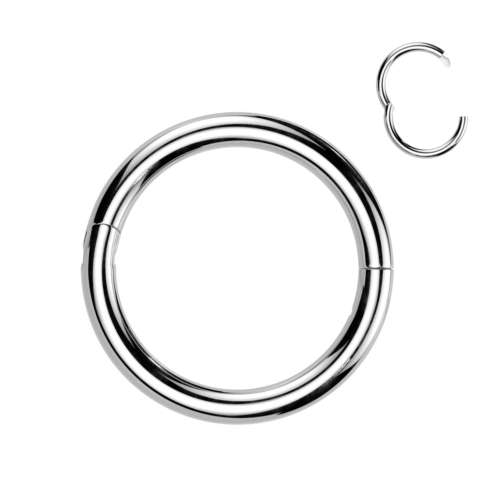 PVD Colour over Surgical Steel Hinged Seamless Clicker Ring